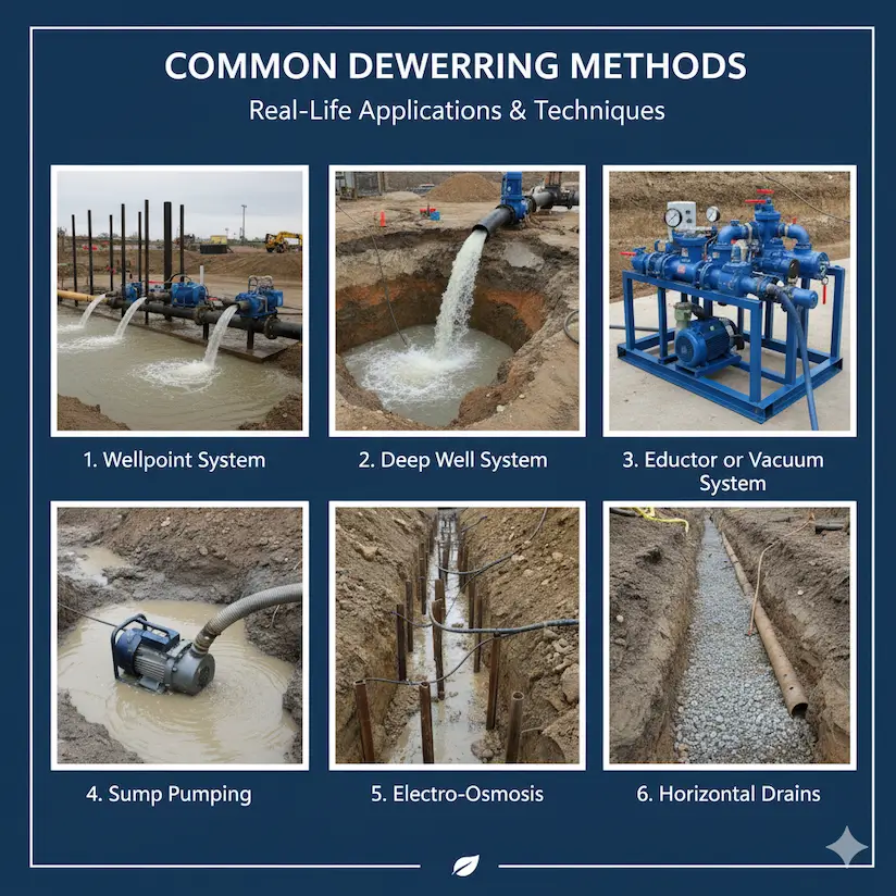 Common Construction Dewatering Methods